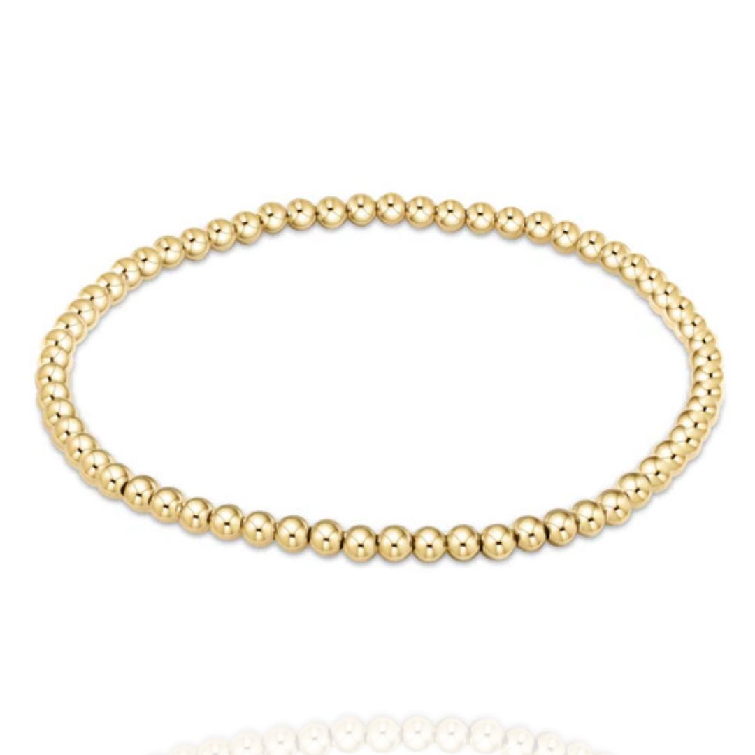 original gold bead bracelet - 3mm