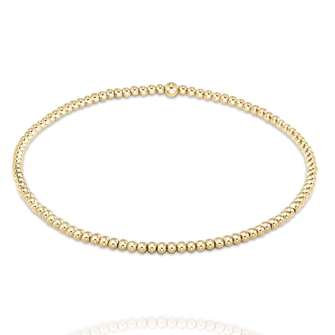 original gold bead bracelet - 2mm