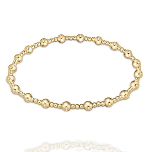 halo gold bead bracelet