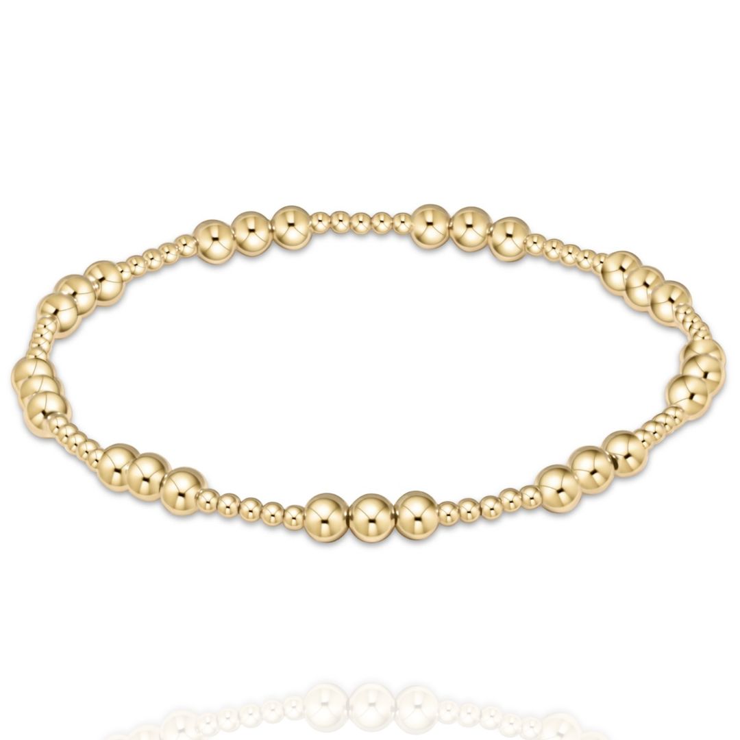 joyful gold bead bracelet