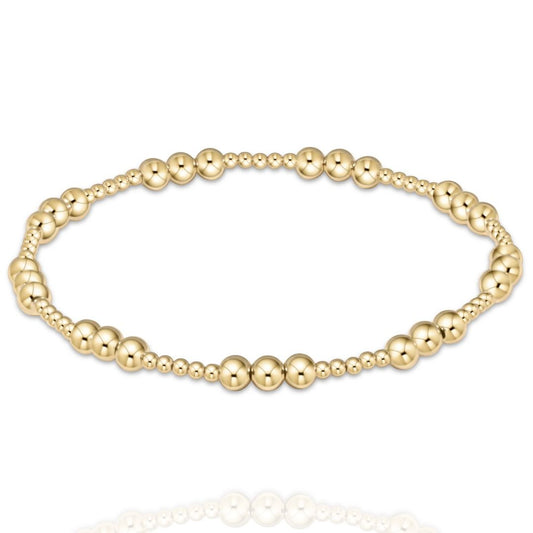 joyful gold bead bracelet