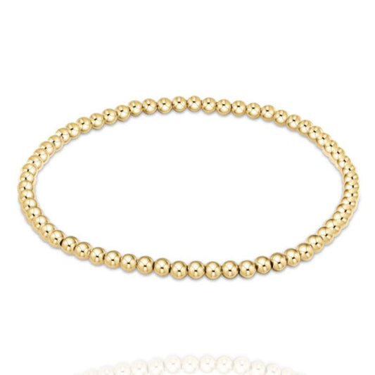 original gold bead bracelet - 3mm
